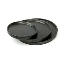 The Terracotta Burned Plate - Black - S