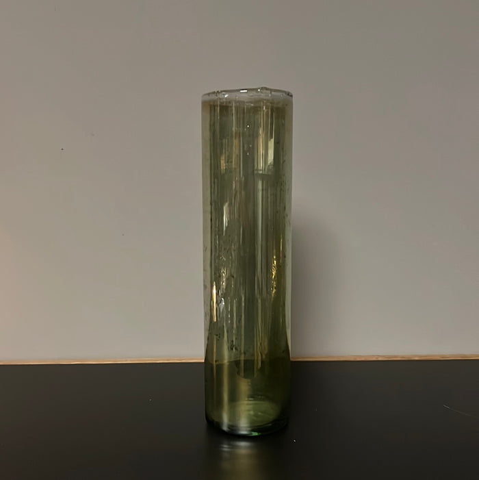 Cilinder Vase green smoke L