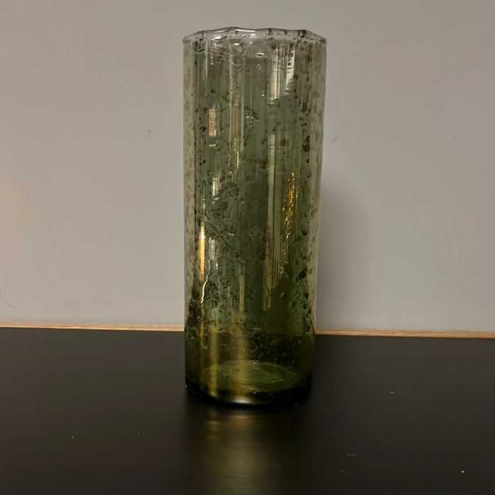 Cilinder Vase green smoke m