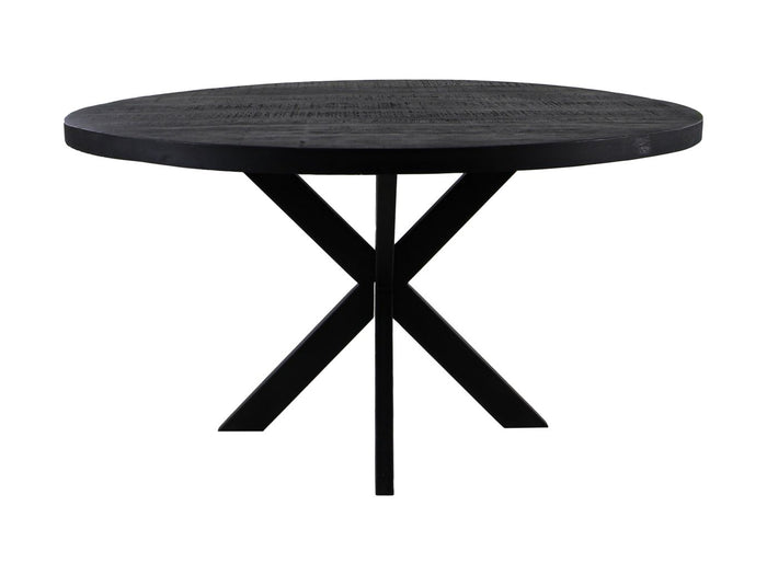 Ronde eettafel Melbourne - ø100 cm - mangohout/ijzer