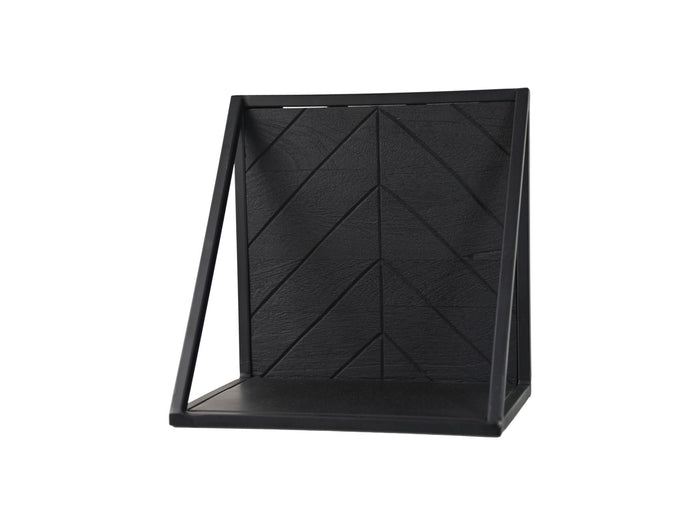 Wall shelf Verona - 30x20x30 - Black - Mango wood/metal